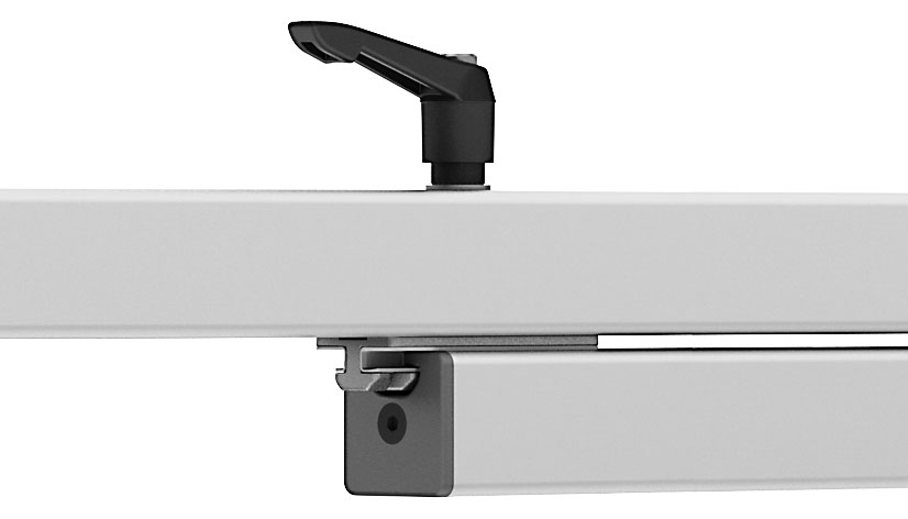 Profile Slider ZN 40 x 80 with Locking Lever (Set) — 093PS0840S01