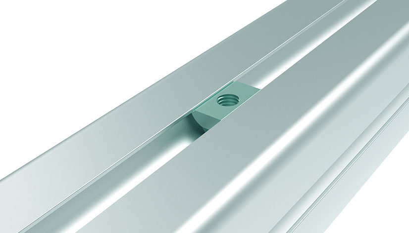 Т-гайка за вкарване отгоре 13.1 x 5.3 mm с пружинна пластина — 096144F