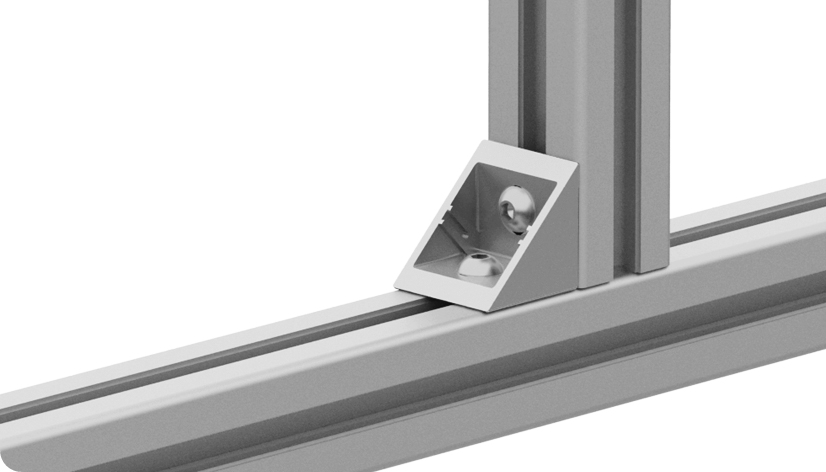 Zinc Connection Angle 40 flat — 093W401