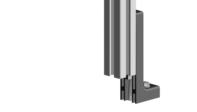 Floor Bracket ZN 160, Adjustable (Set) — 093B1601N08AS01
