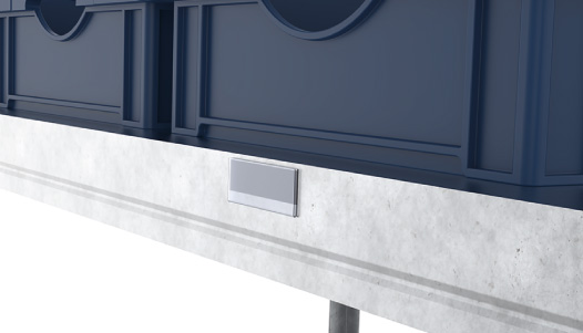 Self-adhesive Label Holder 27 - 1.06" — 02021H27075A01