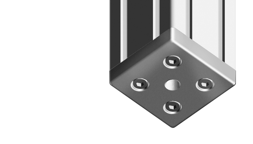 Transport and Base Plate AL 80 x 80 — 093TA80800808R