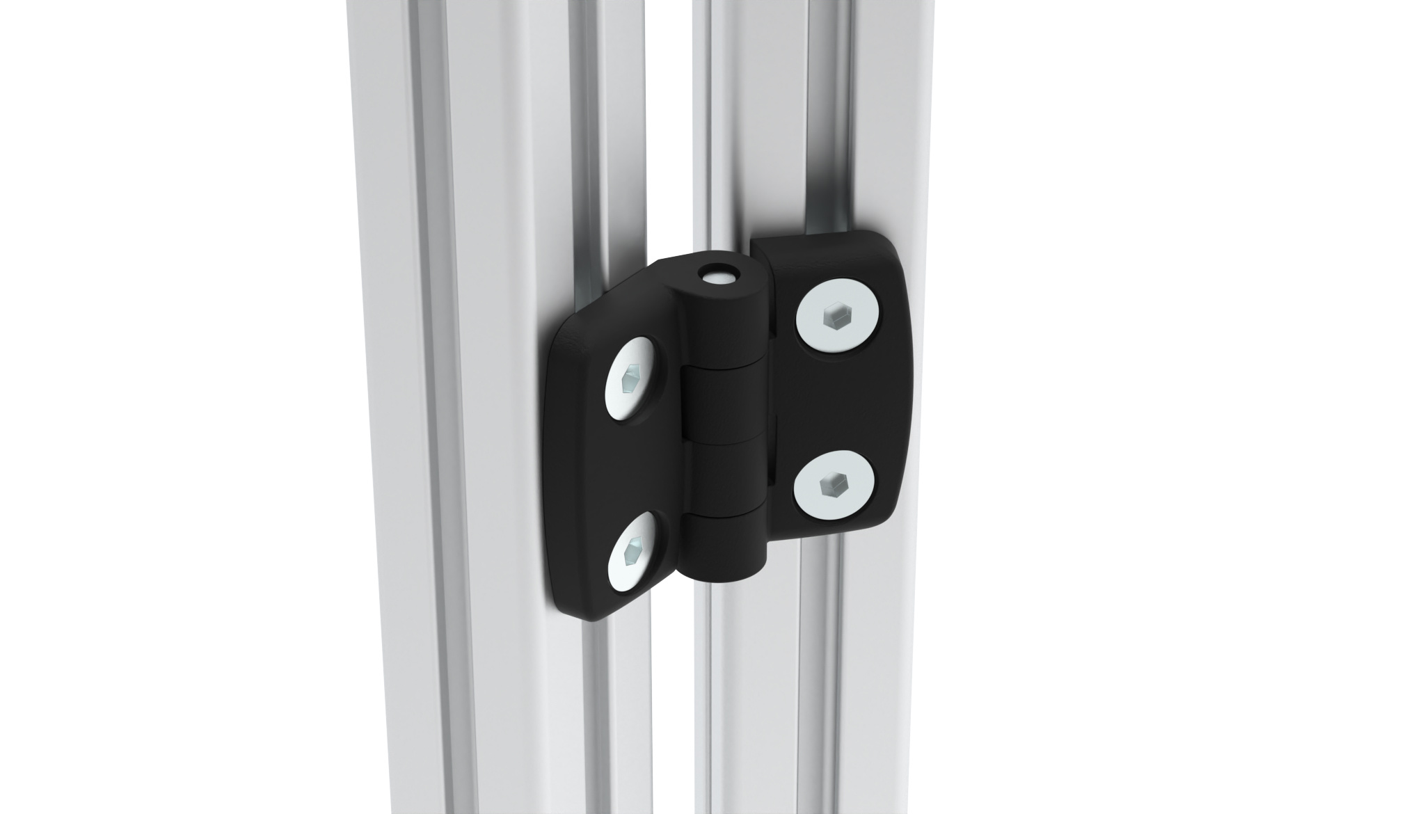 Plastic Combi Hinge 30, Non-detachable, Black — 095K3030F00