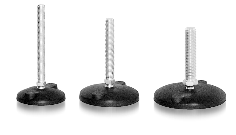 Base PA BDH for Swivel Feet, Ball Joint 15, Black — 098D080KB
