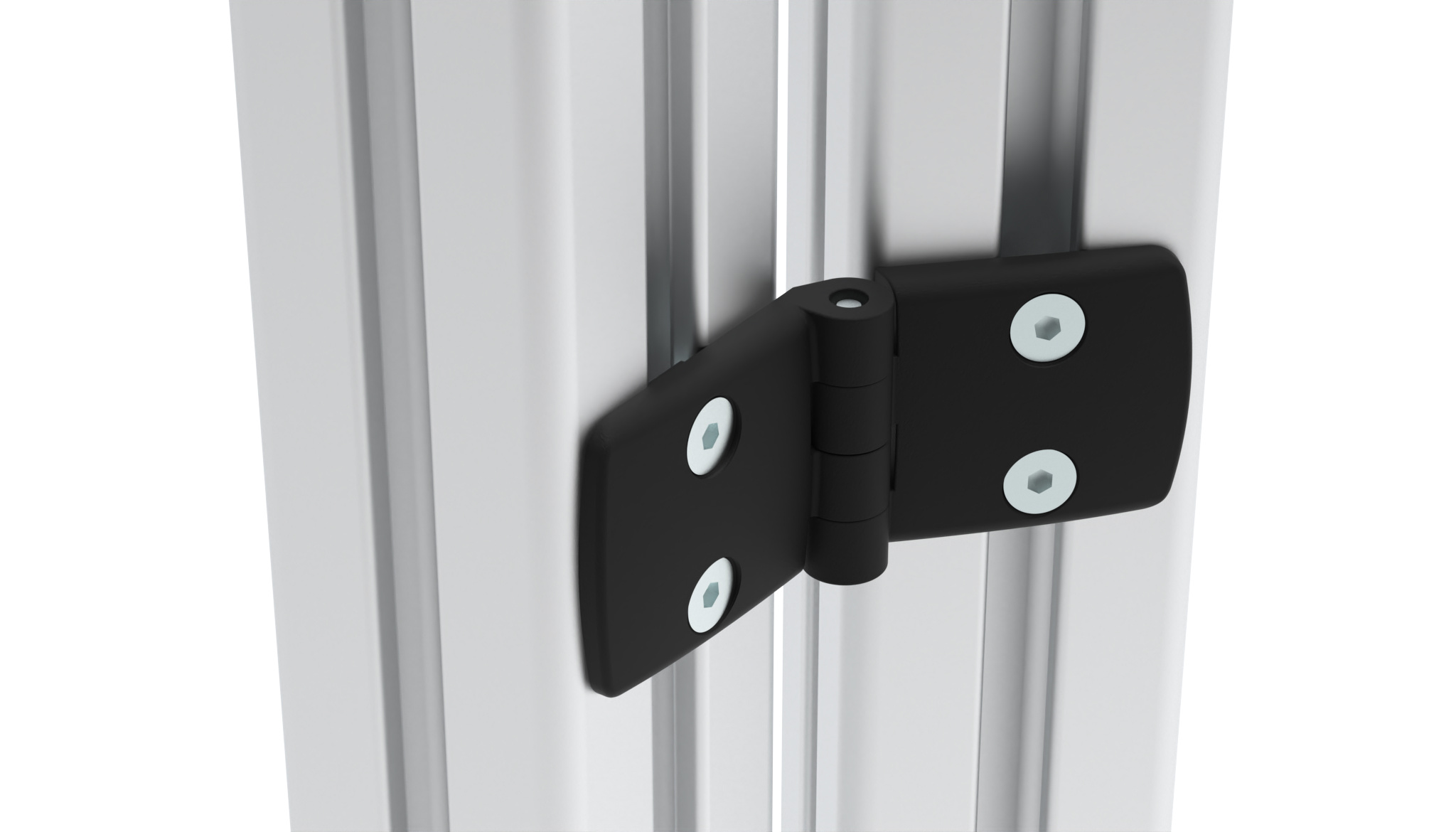 Plastic Combi Hinge 60, Non-detachable, Black — 095K6060F00