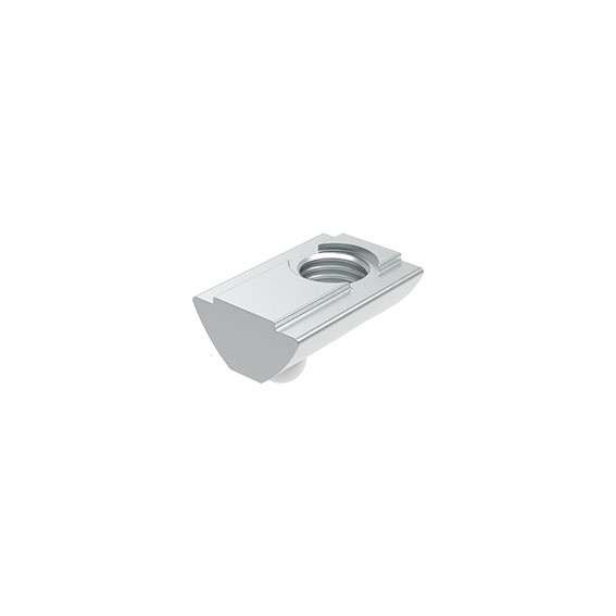 Т-гайка за вкарване отгоре 13.5 x 7.2 mm, къса 19.0 mm, с подпружинена сачма