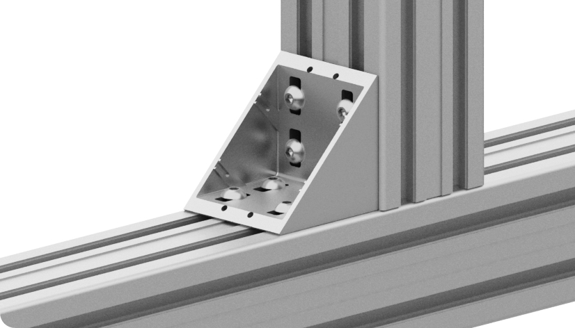 Zinc Connection Angle 80 flat — 093W803