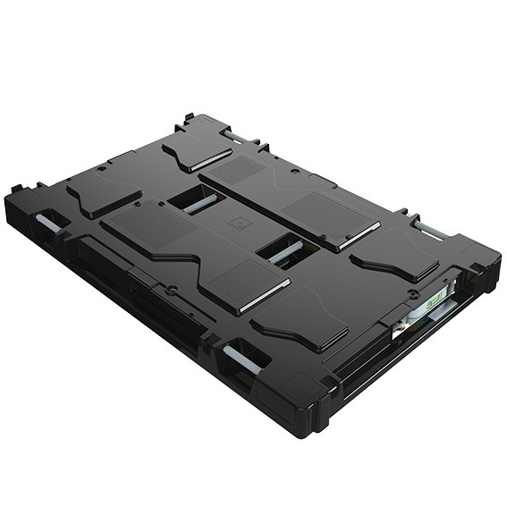 Капак за европалета 1200 x 800 с механизъм за колан с тресчотка и куки