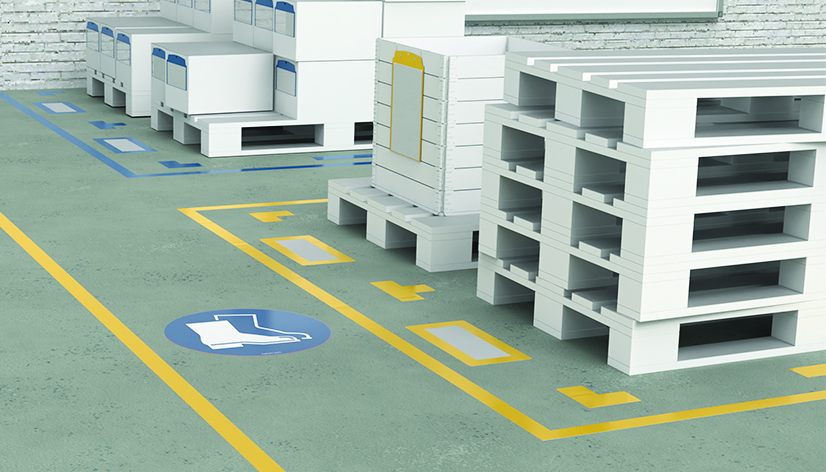 Safety Shoes Required Floor Sign — 0203SM06