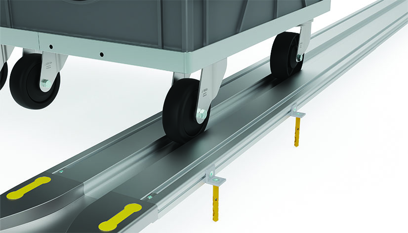 Floor Mounting for Guiding Rail FIFO (Set) — 093WU201AS01