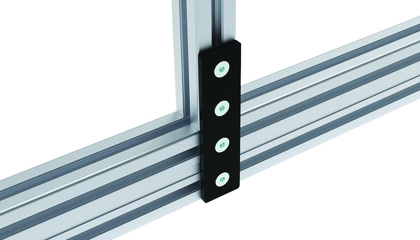 Connection Plate ST Rectangular 4 Hole, 1 Slot Version — 093V40160A